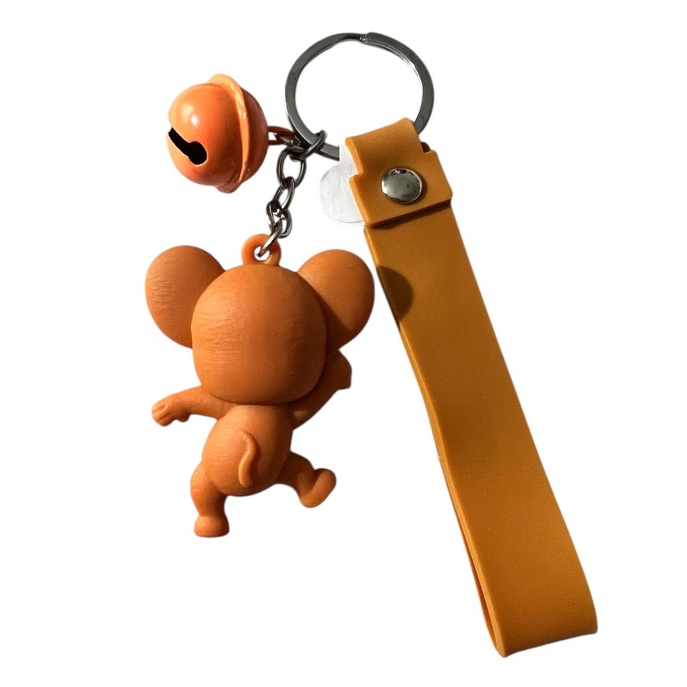 Collectable Jerry from Tom and Jerry Silicone Keychain with wristband and bell - Picture 3 of 7